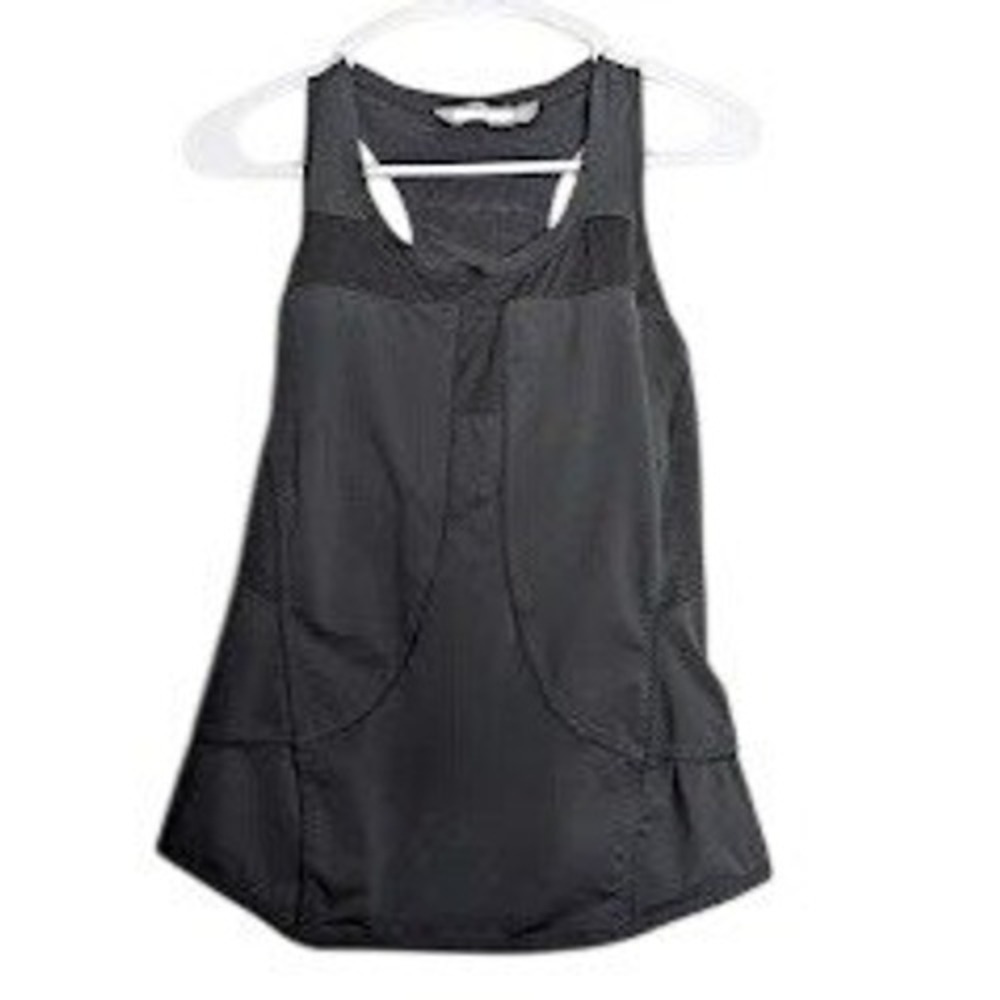 Adidas Stella McCartney Womens Racerback Tank Top Black Medium Mesh Athletic Gym